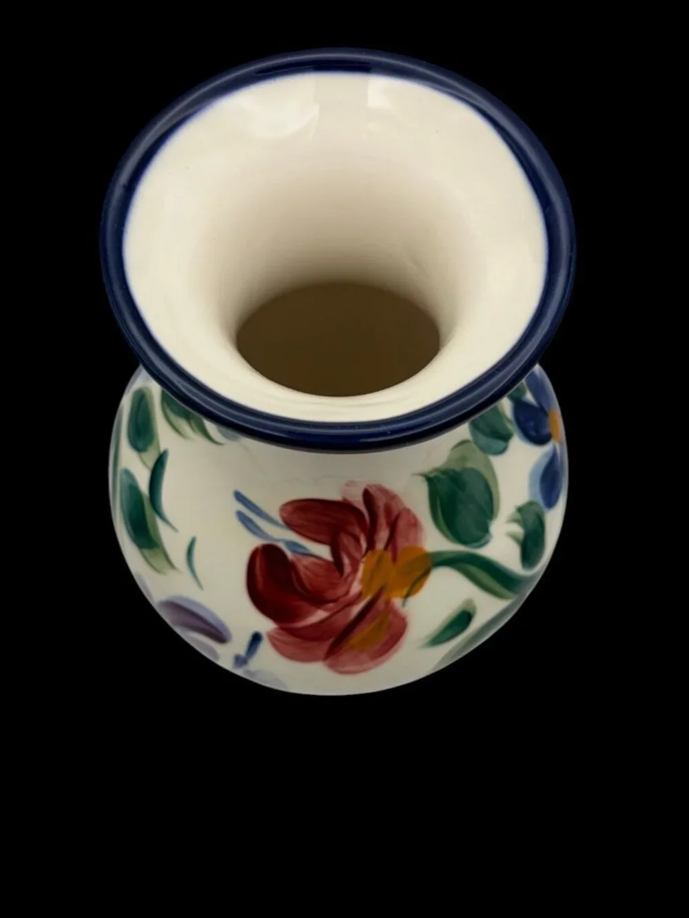 Vintage Gail Pittman “Annabella” Hand-Painted Art Pottery Vase Signed 1995